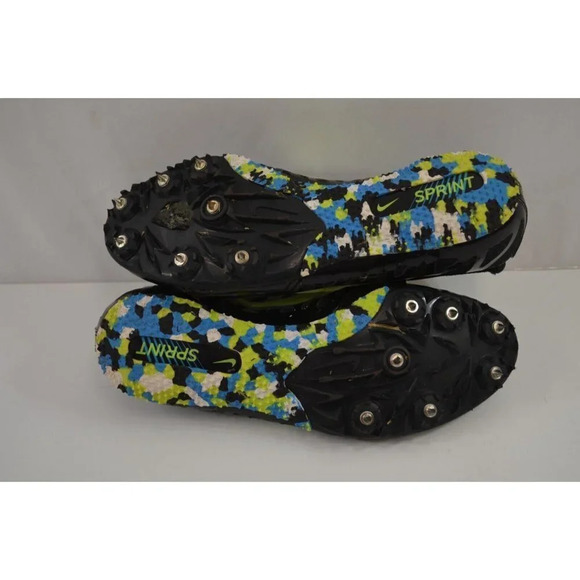 Nike Zoom Rival S 6 Track Spikes Shoes  Womens Size 5.5 456712-070 Black Green - Picture 10 of 10